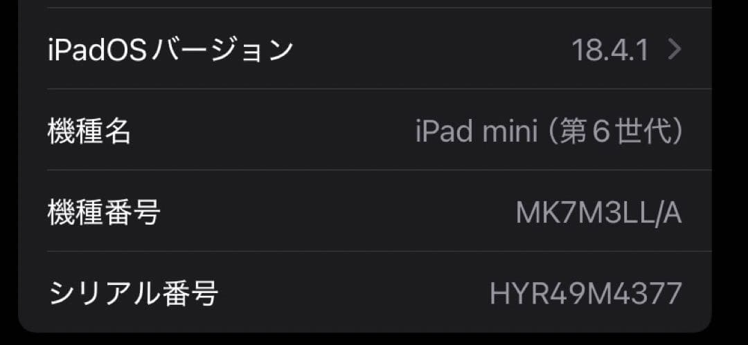 【本体のみ】iPad mini 6