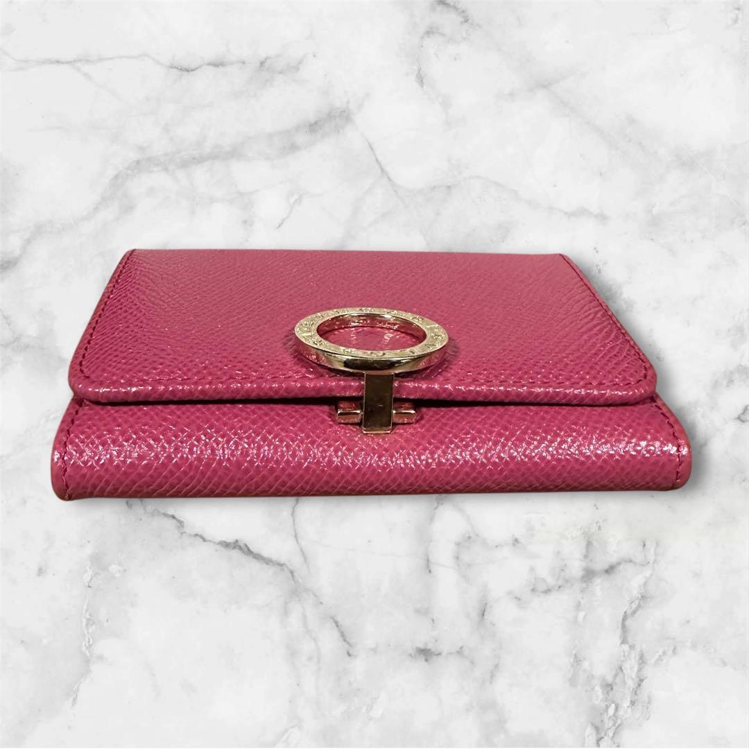 ブルガリ 名刺入れ カードケース ロゴクリップ レザー ビジネス