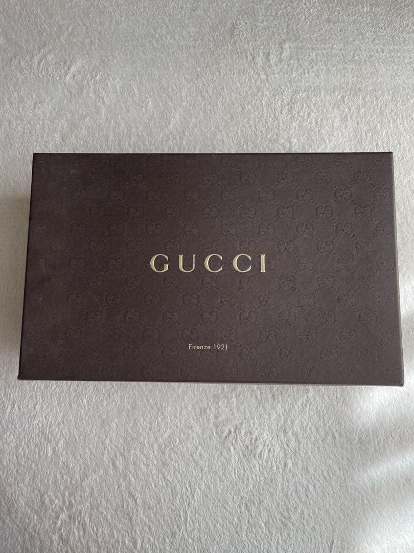 GUCCI ブラック ストラップサンダル 高ヒール 箱付き