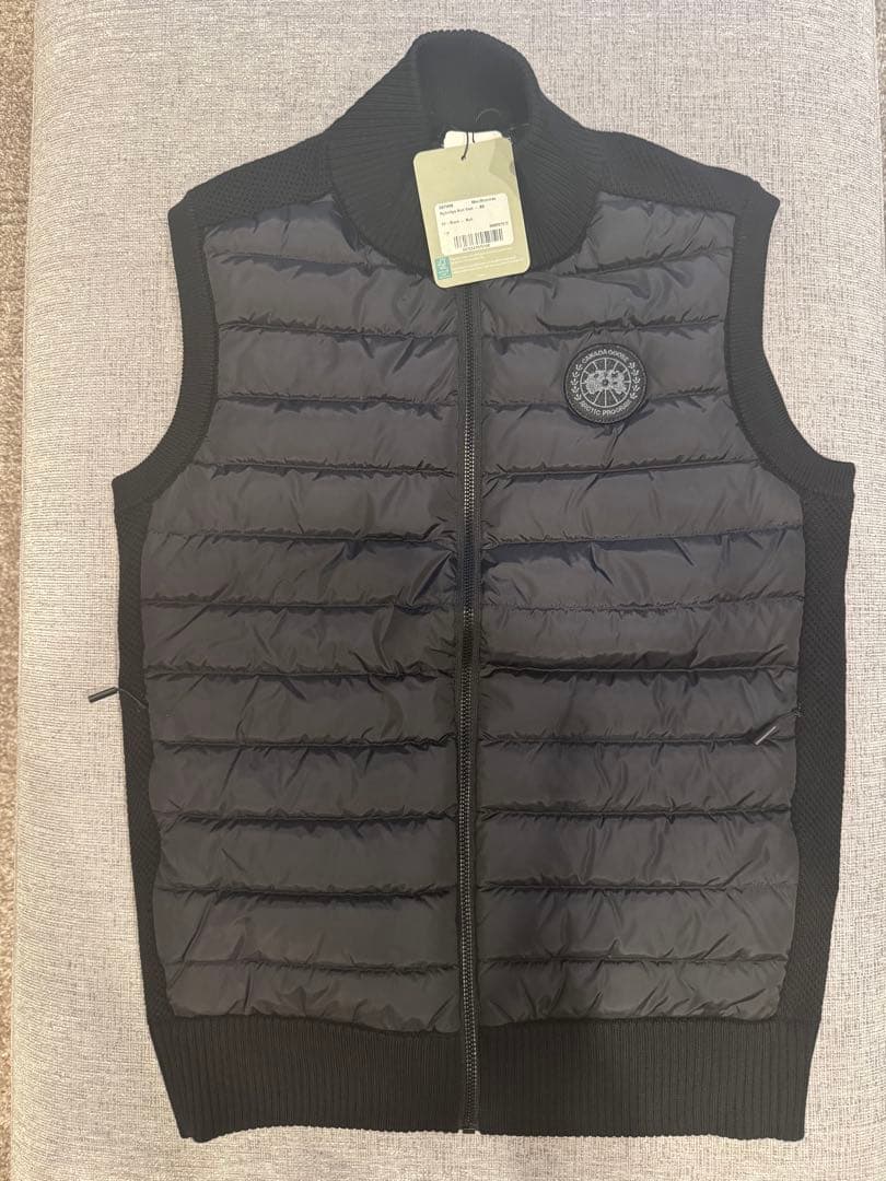 新品 カナダグース ハイブリッジ ニット ベスト ブラックレーベル
