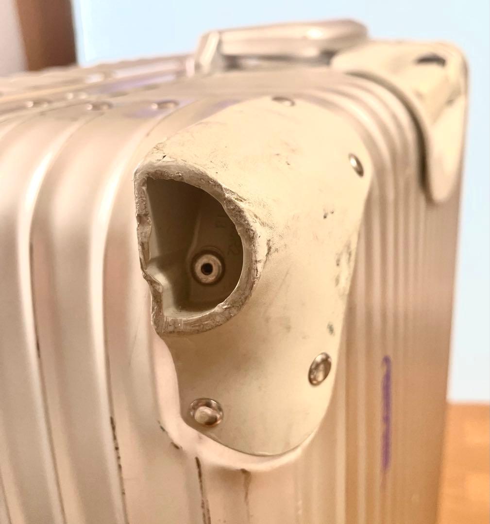 【中古品】RIMOWA_TOPASスーツケース104L/シルバーメタル93277