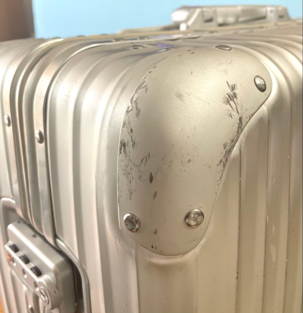 【中古品】RIMOWA_TOPASスーツケース104L/シルバーメタル93277