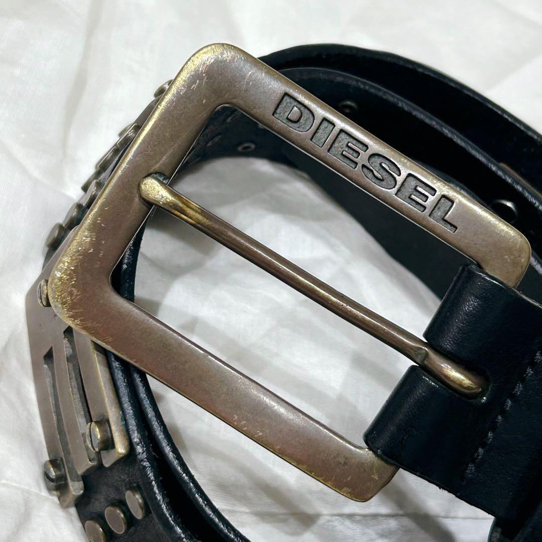 vintage diesel studs belt y2k 00’s