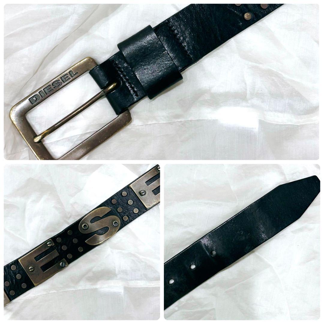 vintage diesel studs belt y2k 00’s