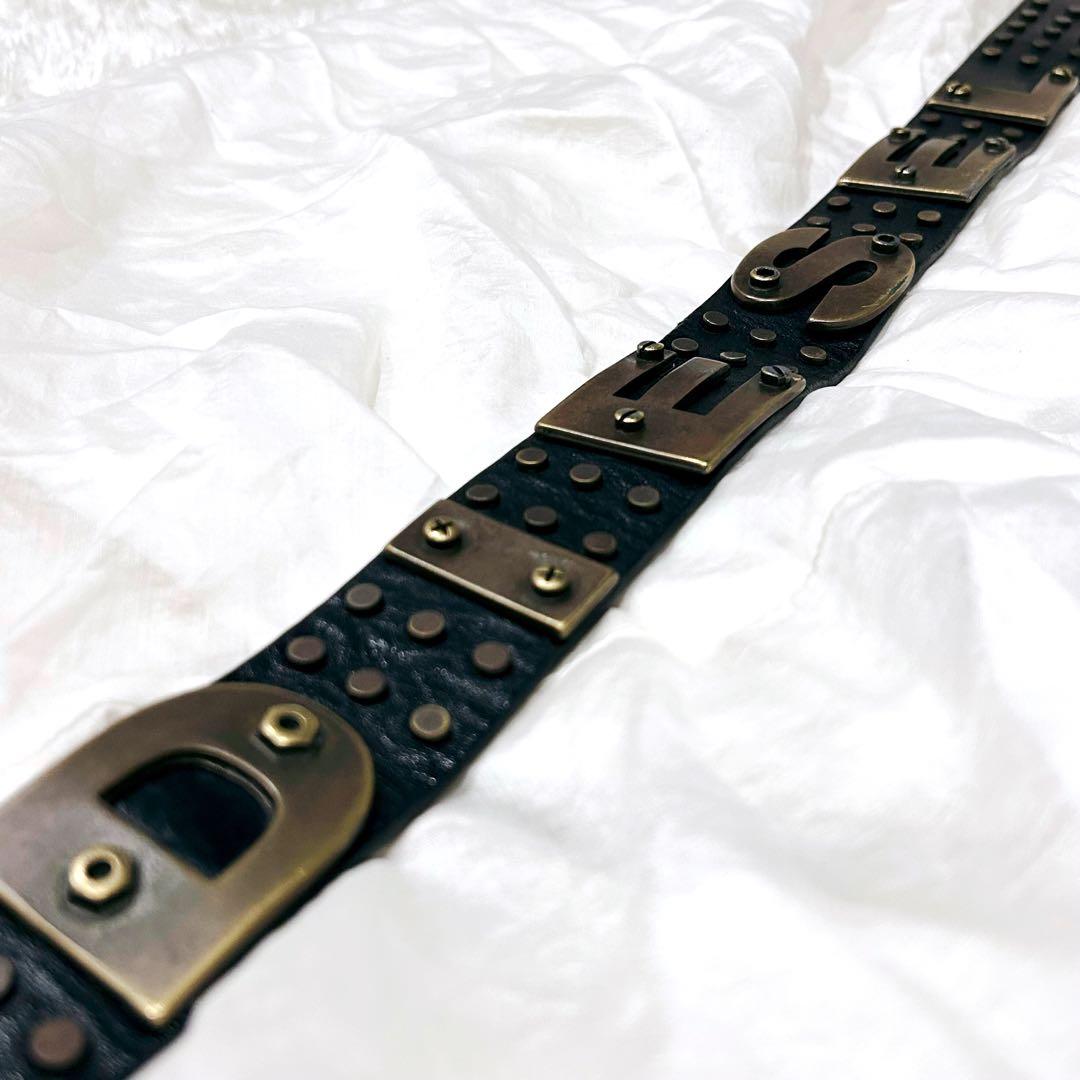 vintage diesel studs belt y2k 00’s