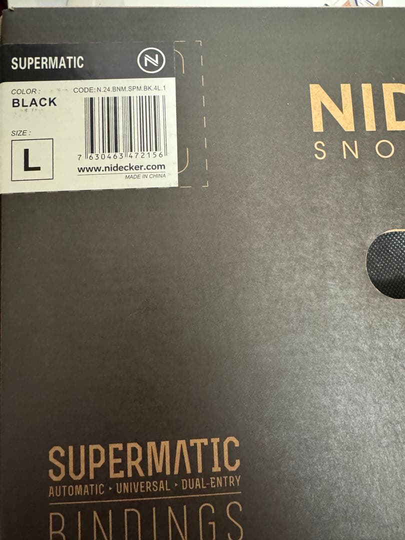 Nidecker Supermaticブラック ビンディング
