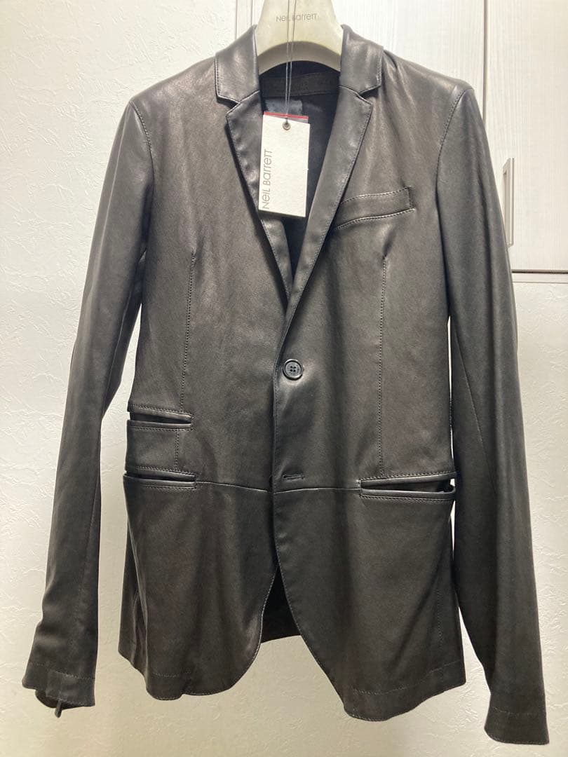 NEIL BARRETT レザー ジャケット xxs ニールバレット 黒