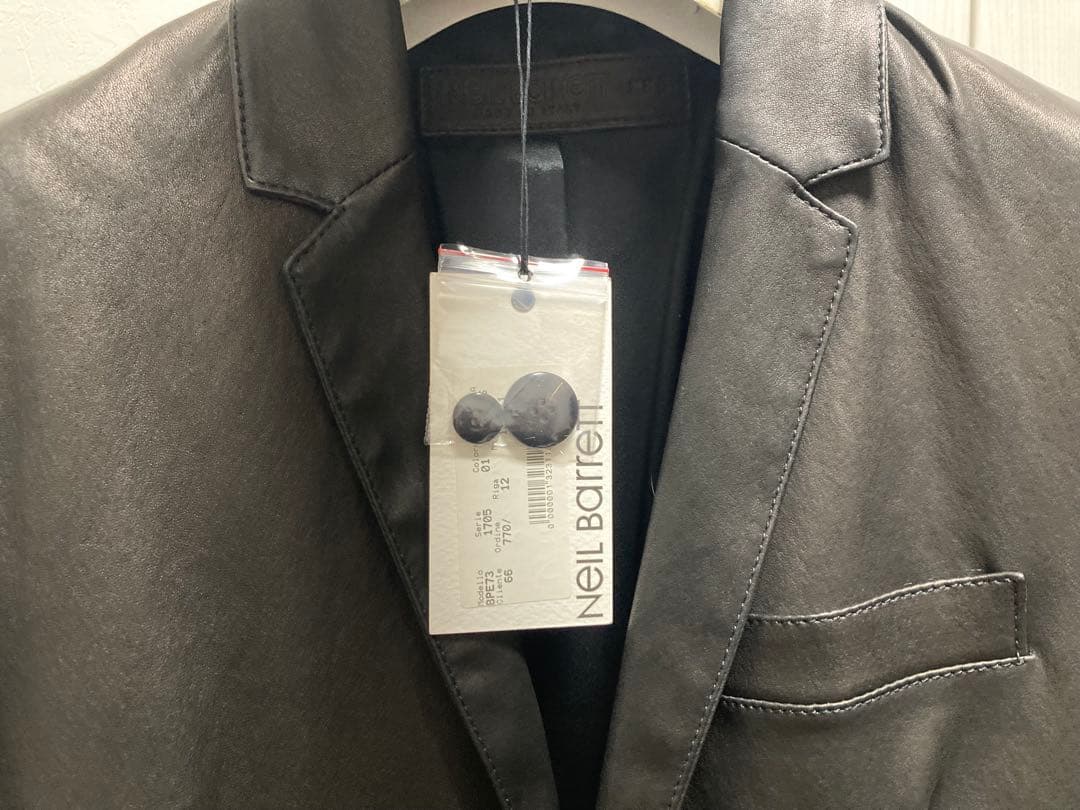 NEIL BARRETT レザー ジャケット xxs ニールバレット 黒