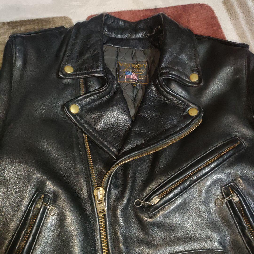 人気良品Vanson C2ライダース TALONZip36サイズ ダメでも対応有