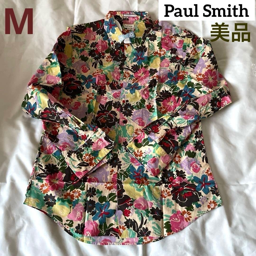 【極美品】Paul Smith ポールスミス　花柄シャツ　M コットン100%