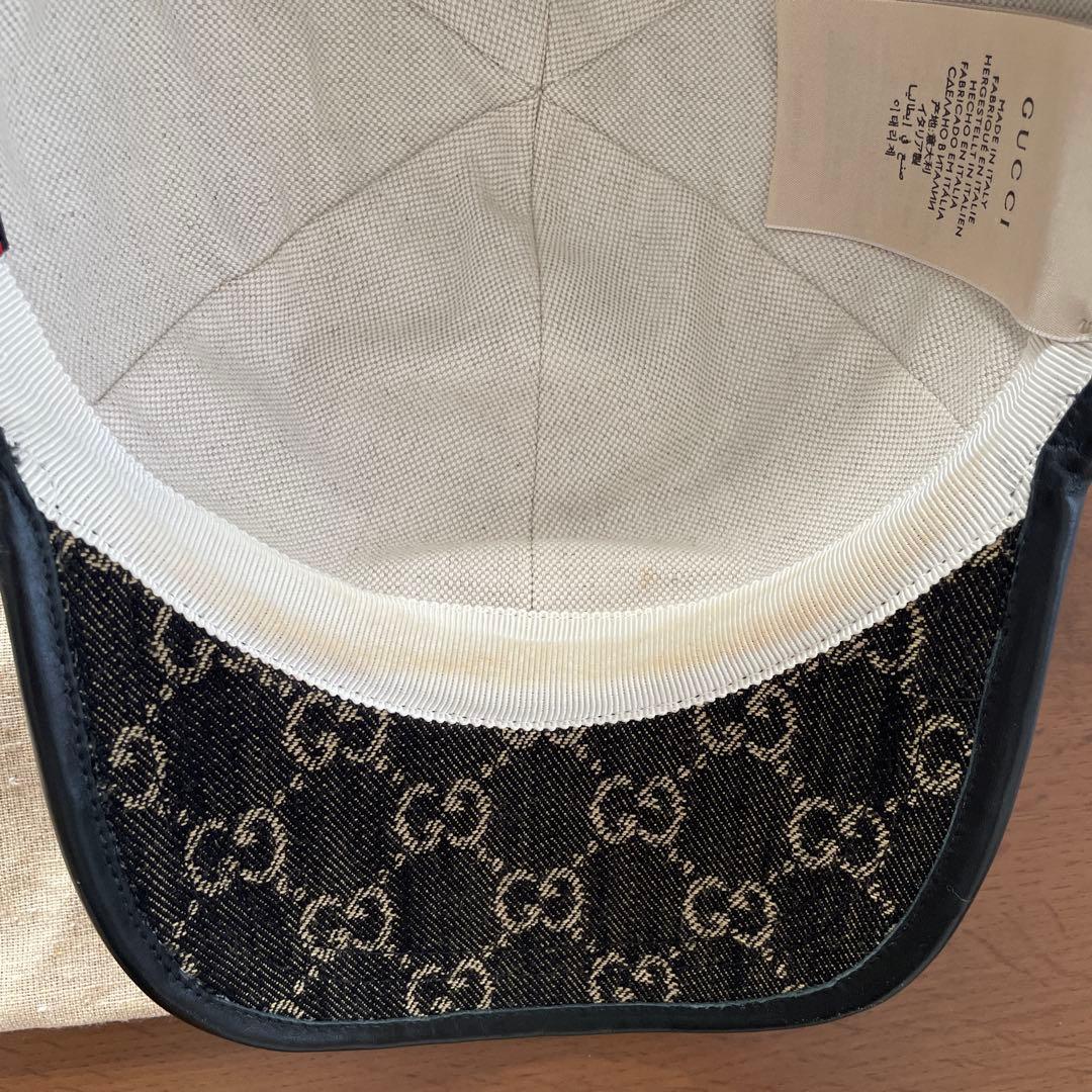 GUCCI GGモノグラム デニム キャップ ユニセックス S