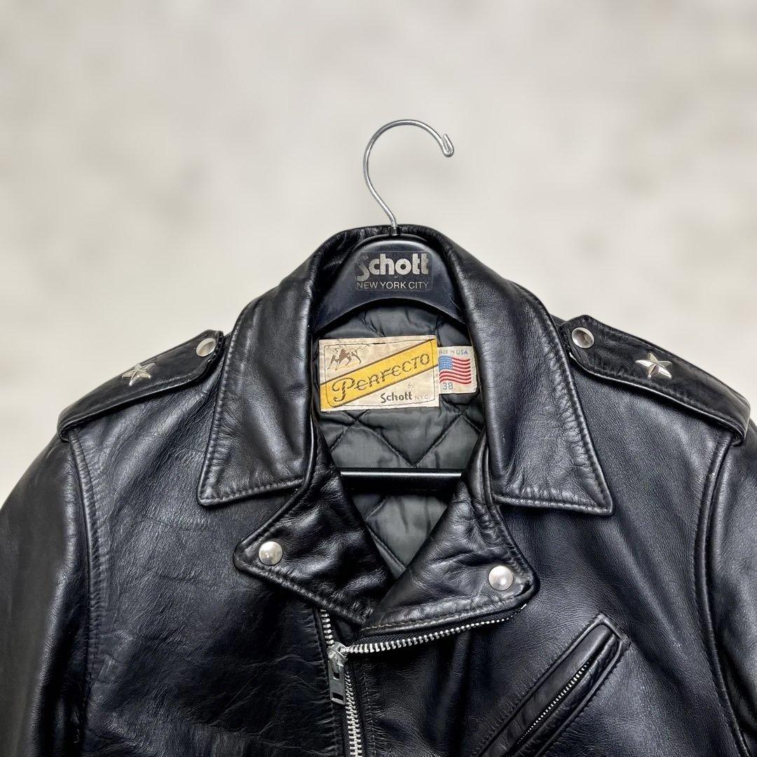 ✨入手困難/極美品✨ショット ワンスター ダブルライダース レザージャケット
