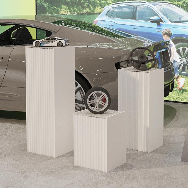 ディスプレイスタンド高さ78㎝長さ30㎝展示台 陳列台 組立不要 展示会イベント