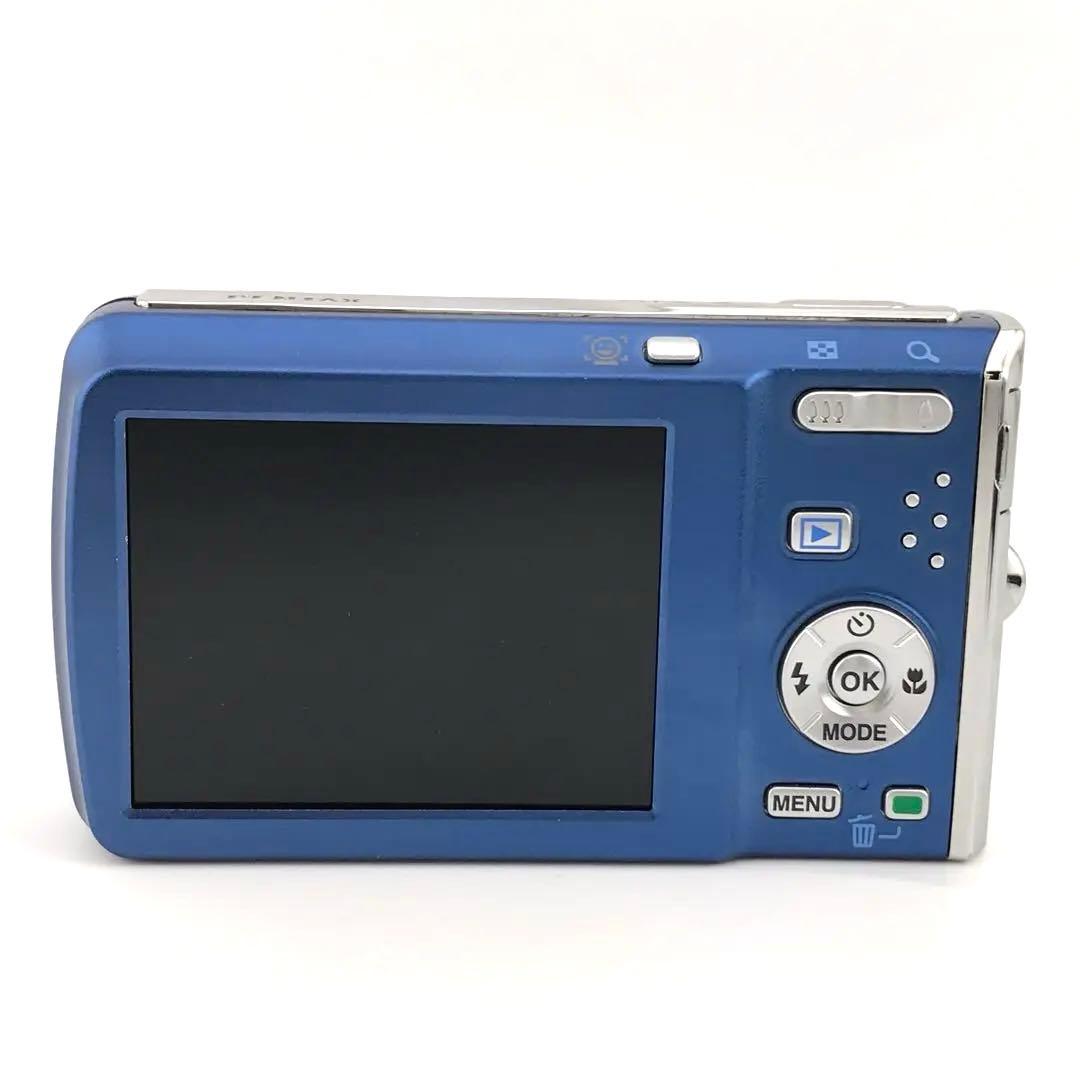 リーダー付き【動作確認済】PENTAX Optio M60 ブルー