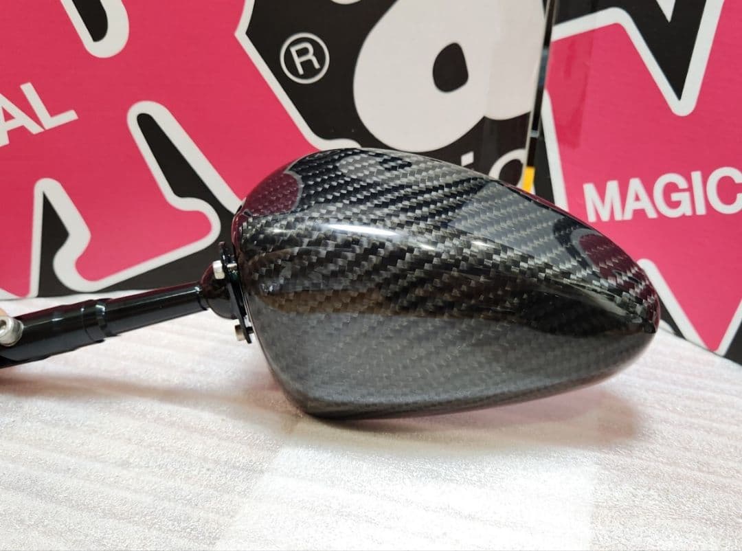 マジカルレーシング｜NK1 ミラー｜綾織カーボン｜type2 ロングエルボステム