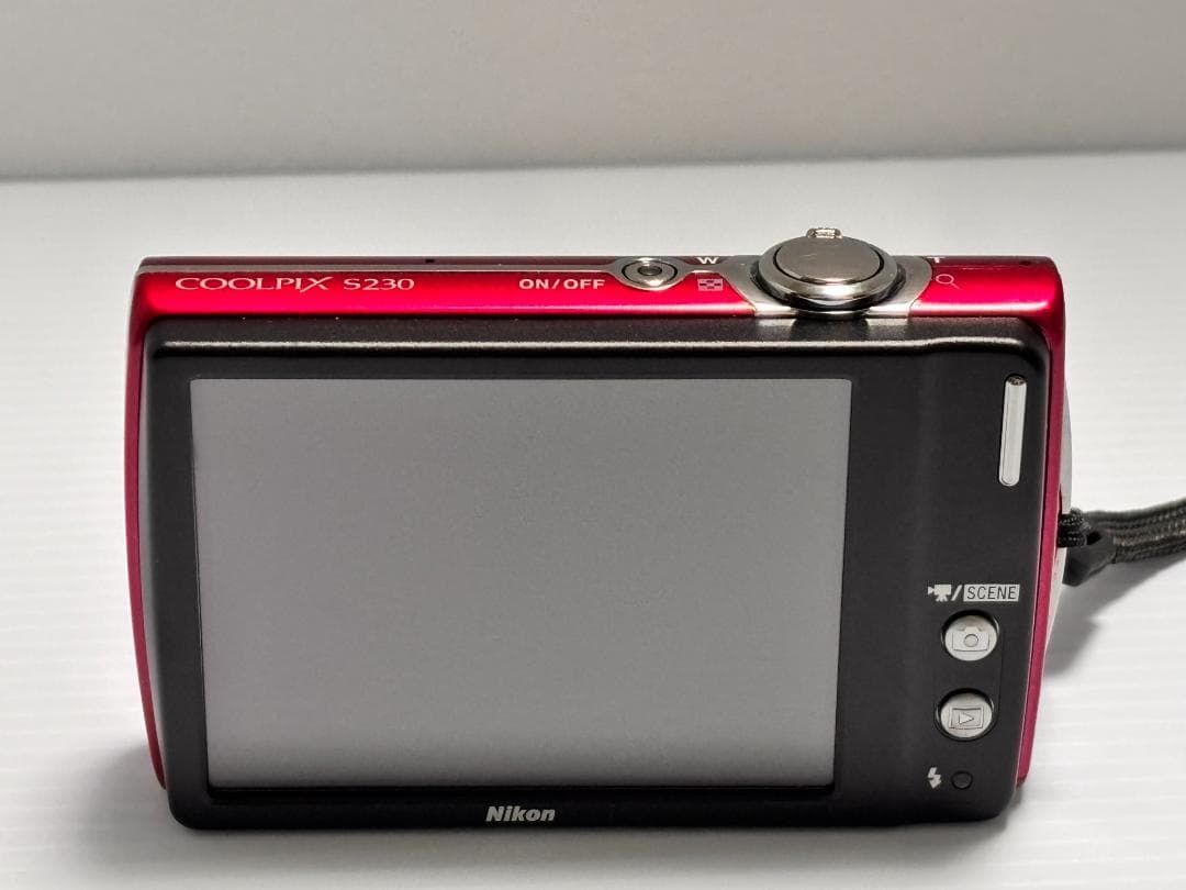 極美品 Nikon ニコン COOLPIX S230 ローズレッド 箱 付属品