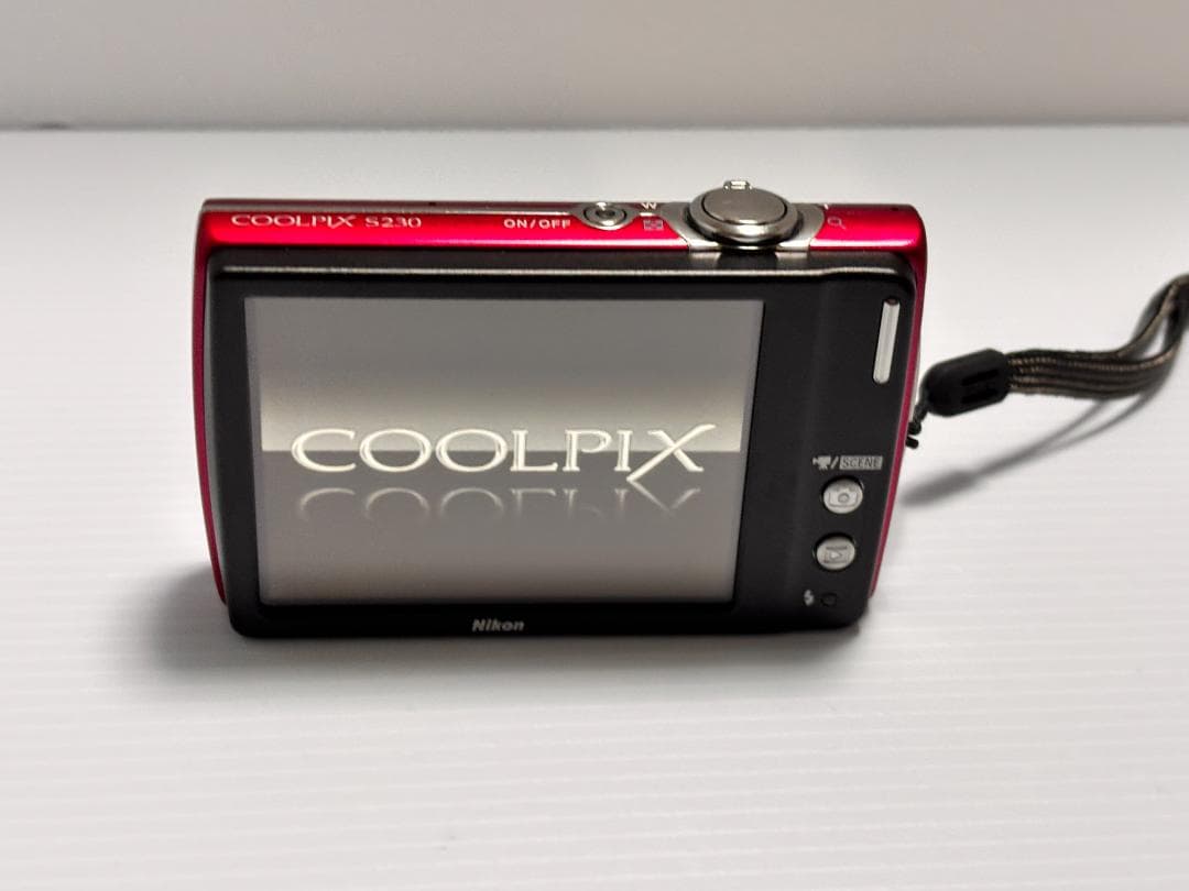 極美品 Nikon ニコン COOLPIX S230 ローズレッド 箱 付属品
