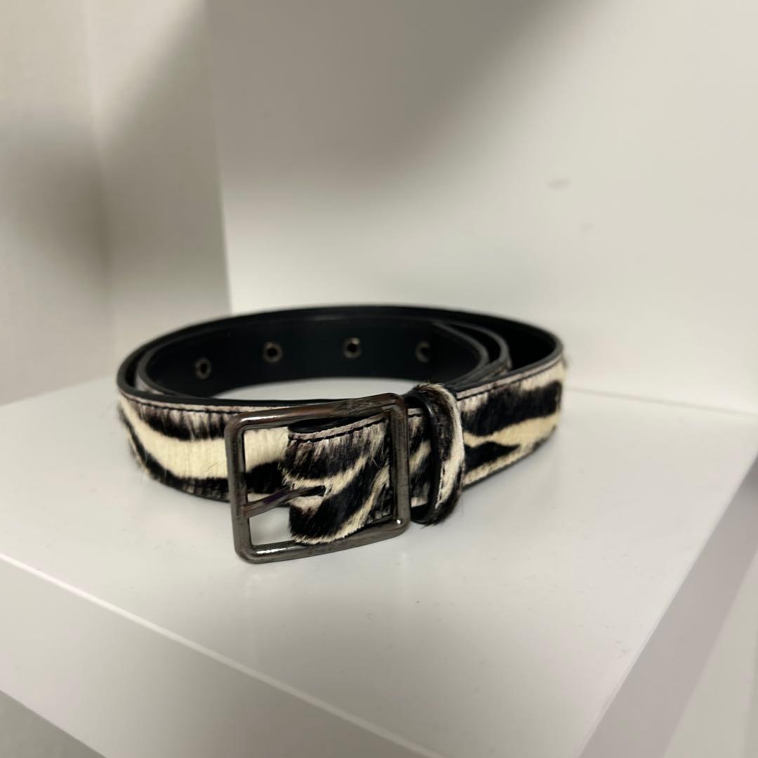 Jaded London ジェイデットロンドン　ゼブラ柄　ベルト