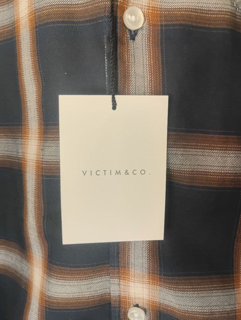 未使用VICTIM&CO. オープンカラーチェックシャツMopeningact