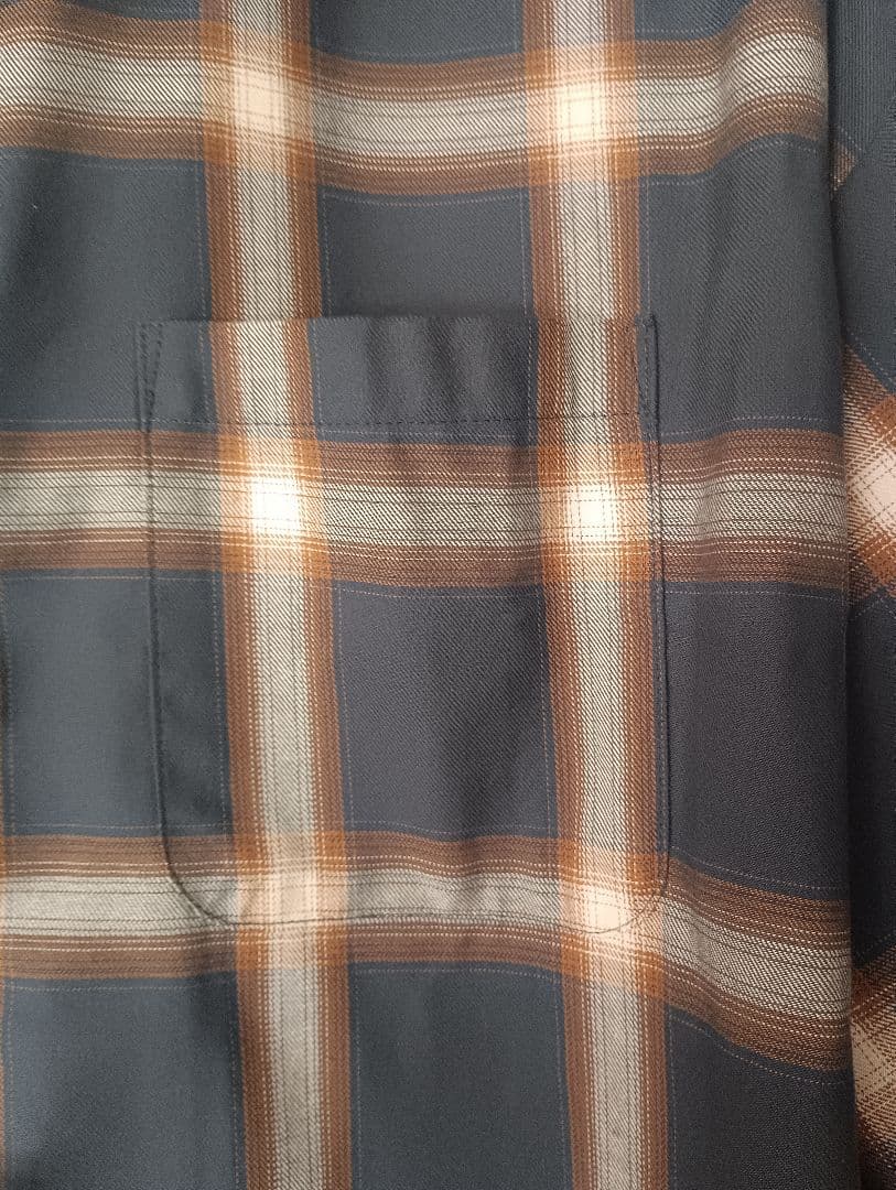 未使用VICTIM&CO. オープンカラーチェックシャツMopeningact