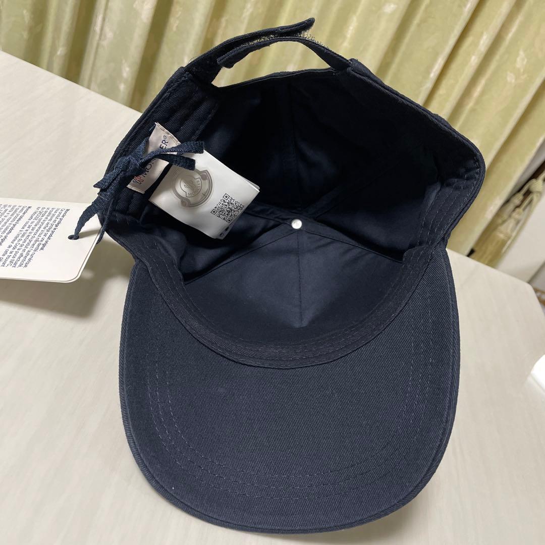 【新品・定価5万円】MONCLER モンクレール キャップ ロゴ刺繍 タグ付き