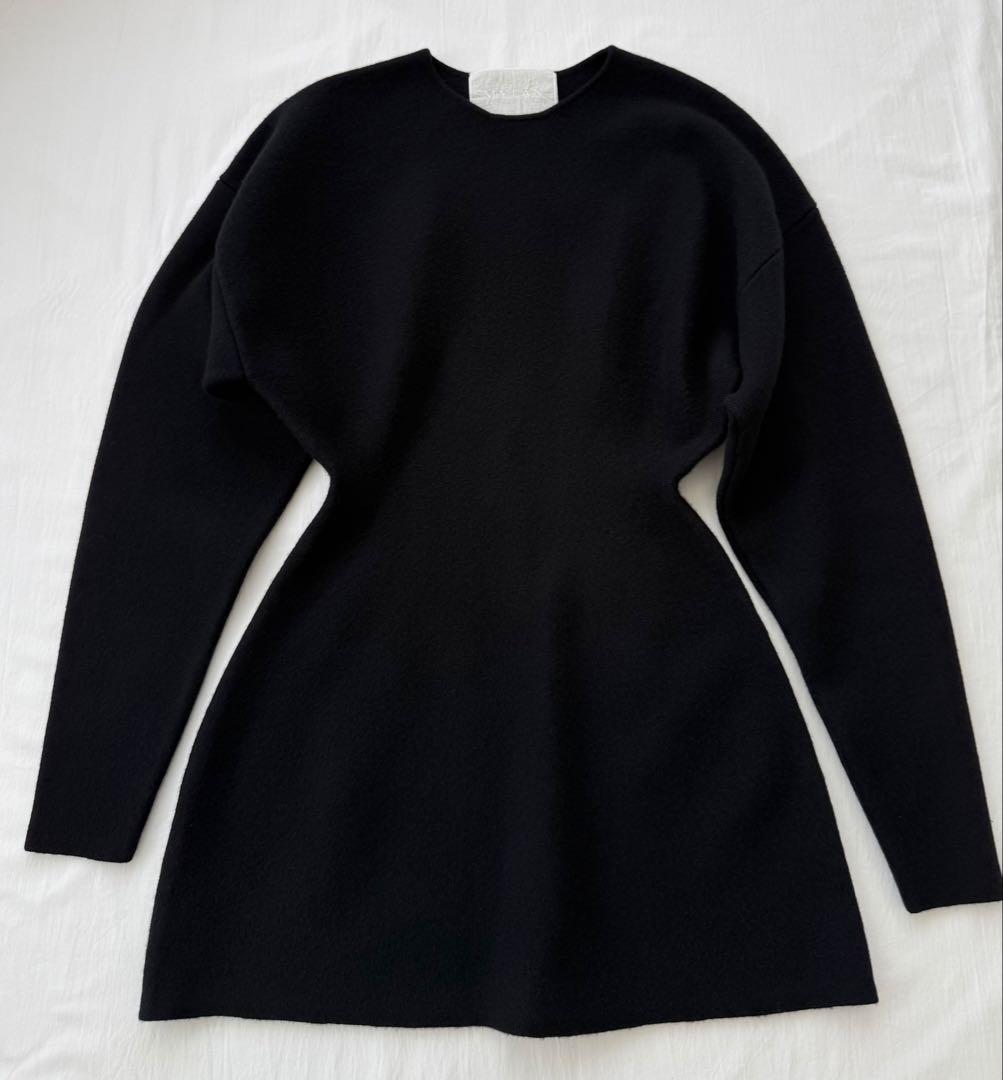 定価約10万円 一瞬で売り切れMYLAN カシミヤ混ニットドレス 美シルエット