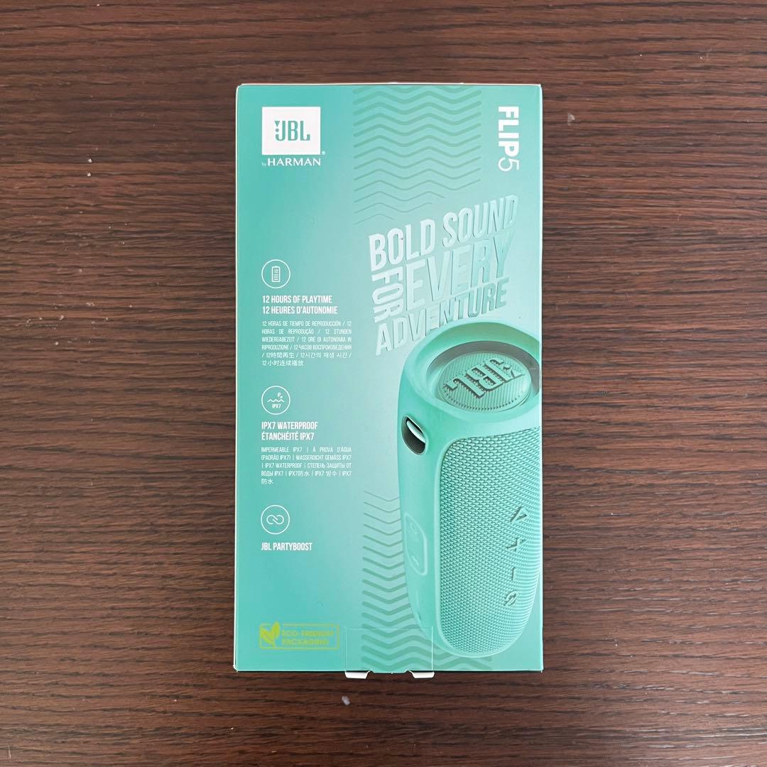 【新品・未開封】JBL FLIP5 スピーカー(カラー：ティール)グリーン