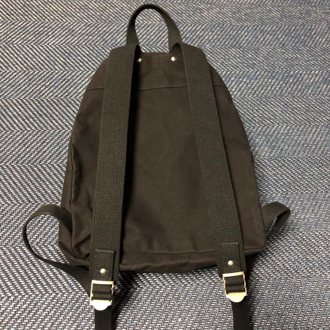 信三郎帆布 ブラックバックパック　リュック　黒×黒