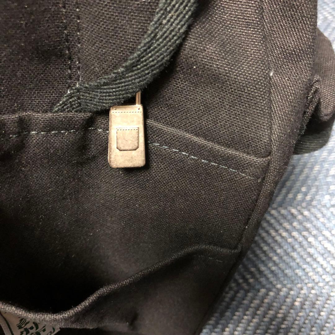 信三郎帆布 ブラックバックパック　リュック　黒×黒