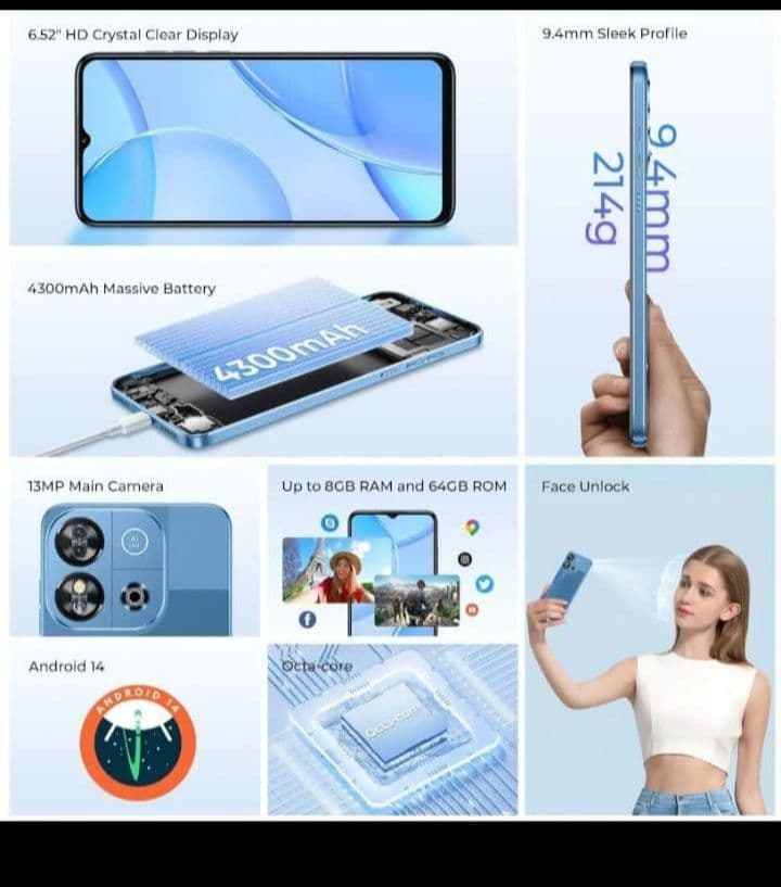 OUKITEL C57 S 8GB/64GB パープル