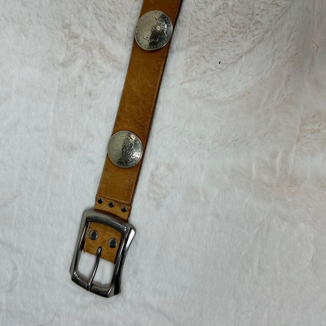 モルガンダラー　コンチョ　レザー　ベルト　1972年