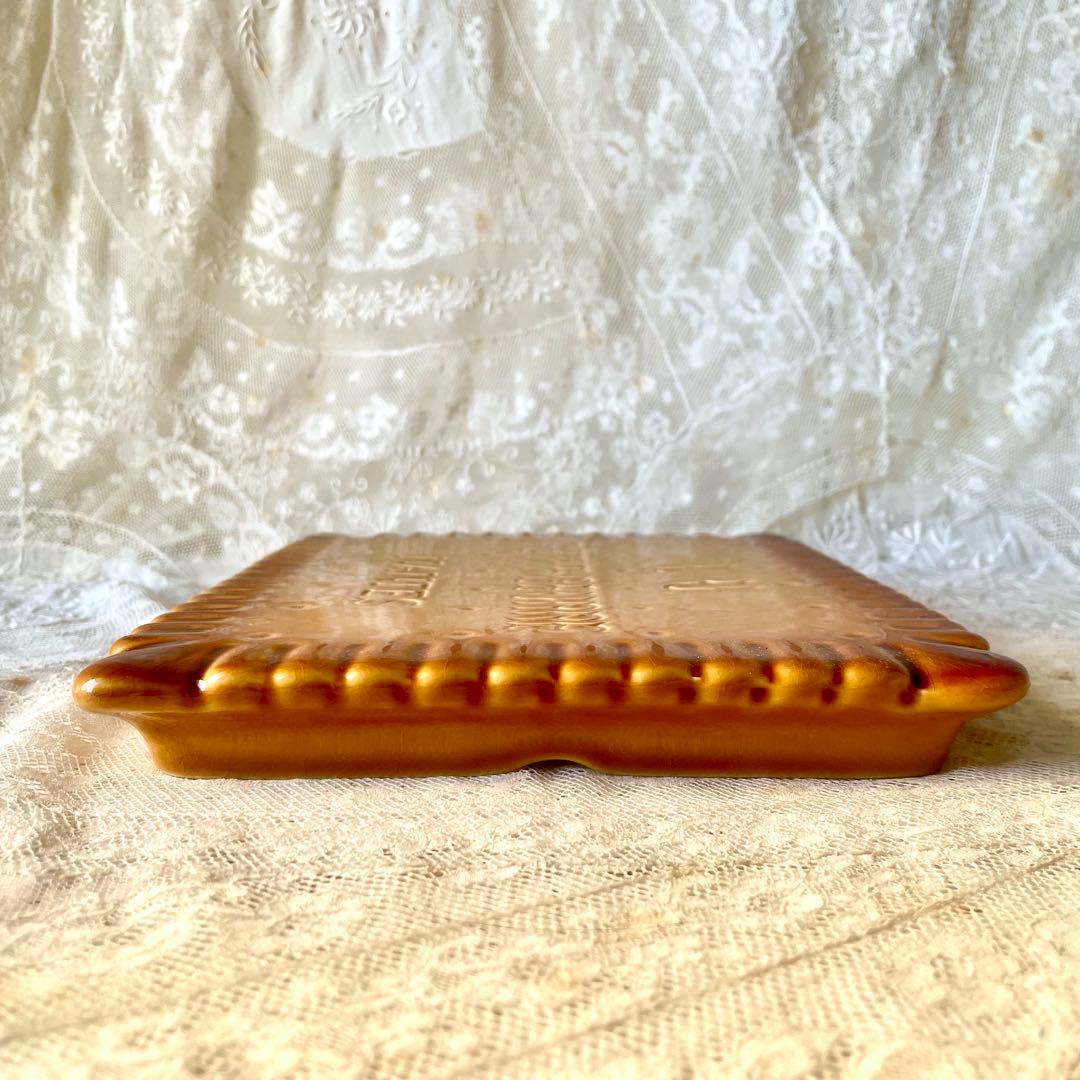 LUビスケット　陶器プレート　トリベット鍋敷き　フランスアンティークヴィンテージ