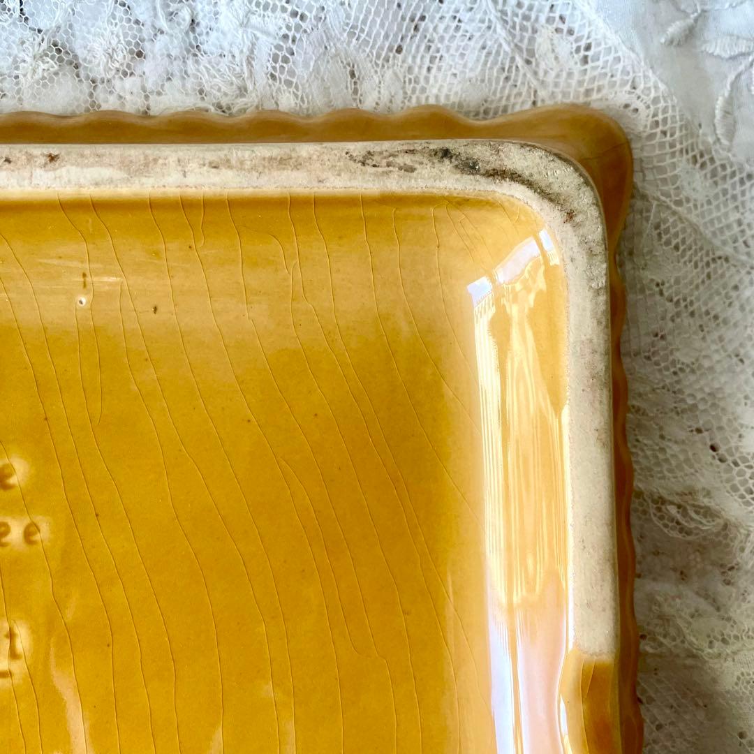 LUビスケット　陶器プレート　トリベット鍋敷き　フランスアンティークヴィンテージ