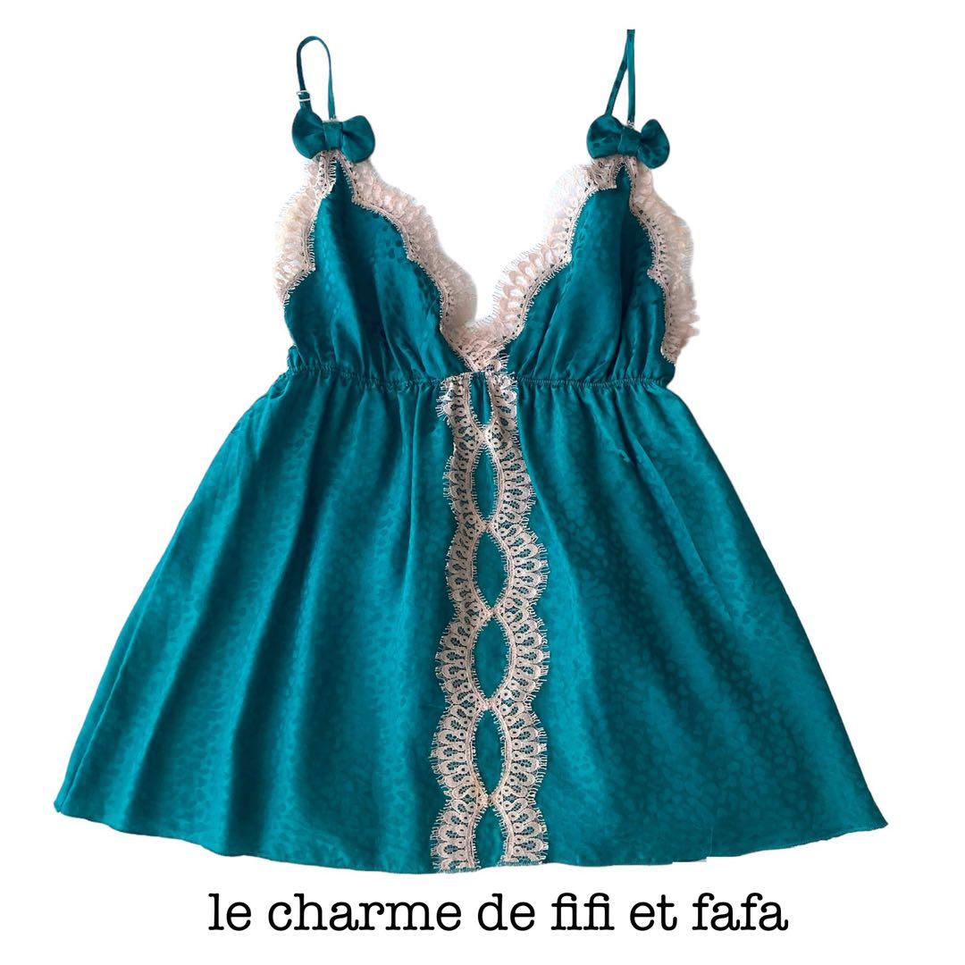 【美品】fifi et fafa ヒョウ柄 キャミソール リリィ フィーフィー