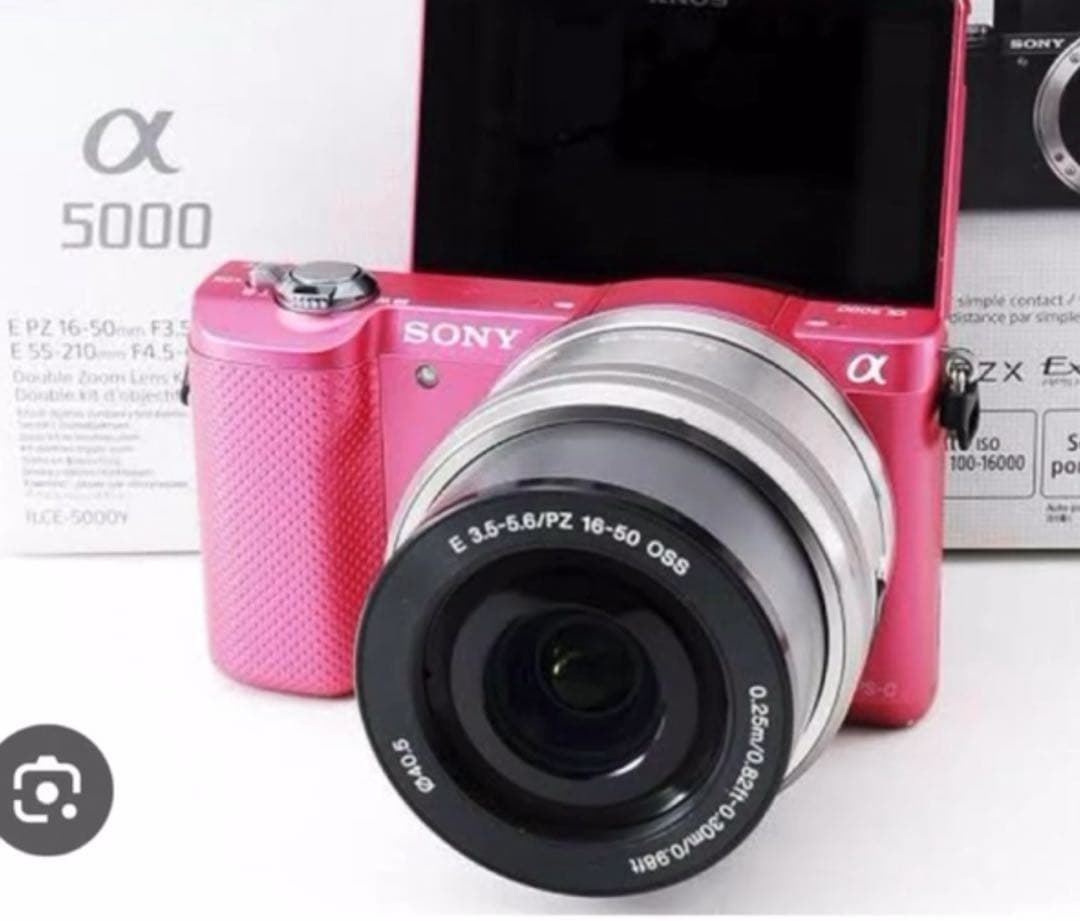 SONY α5000 ピンク ミラーレスカメラ