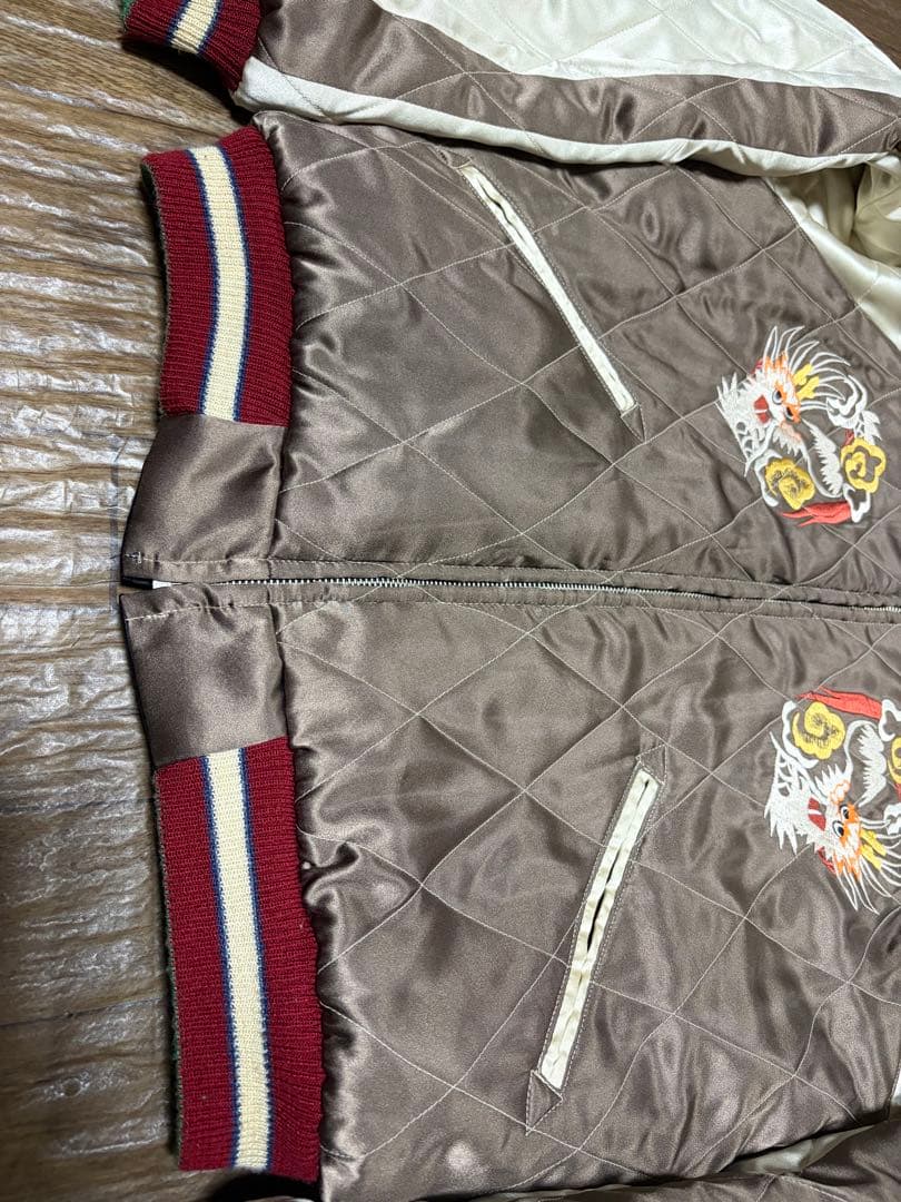 Mサイズ テーラー東洋 スカジャン 龍 和柄 リバーシブル M18426