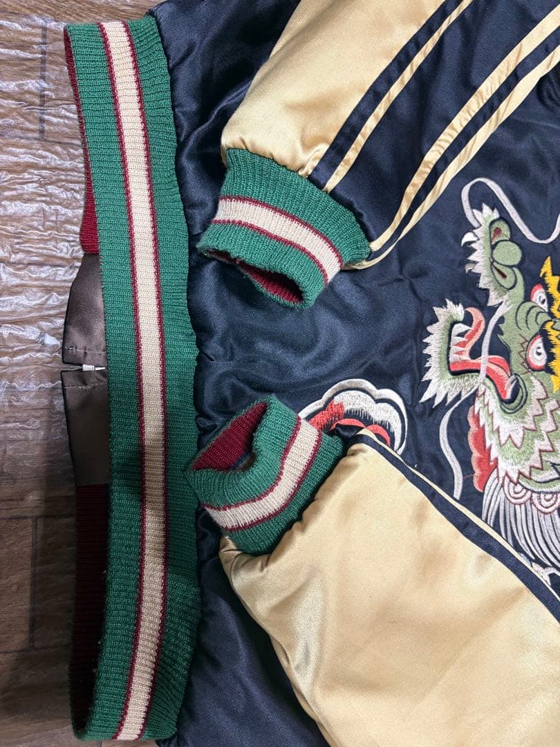 Mサイズ テーラー東洋 スカジャン 龍 和柄 リバーシブル M18426