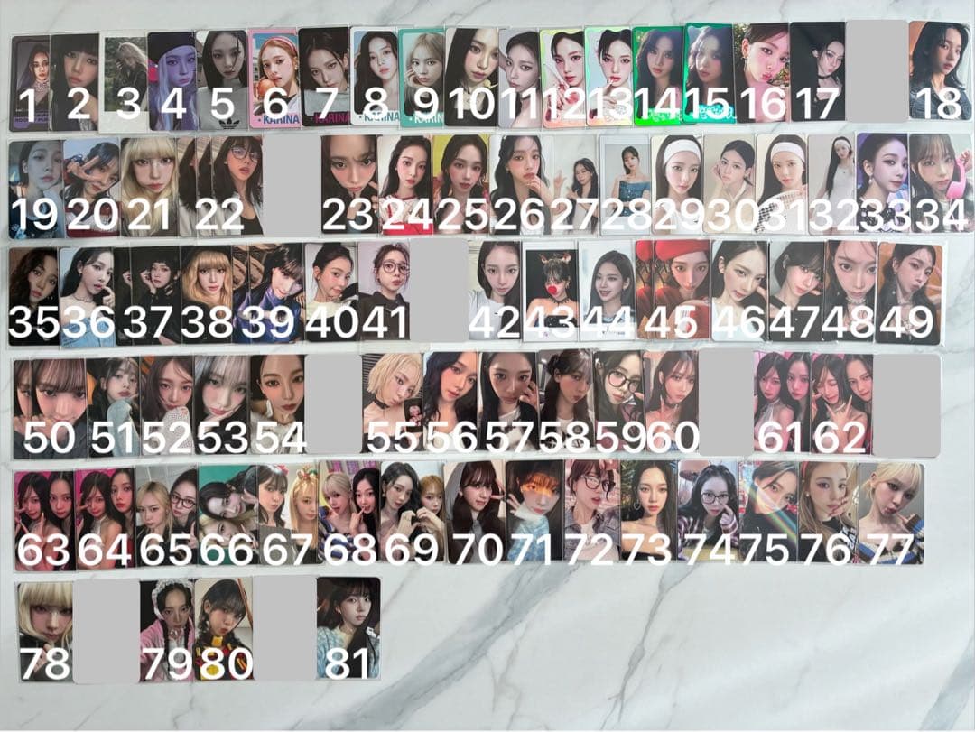 aespa トレカ　まとめ売り　バラ売り可