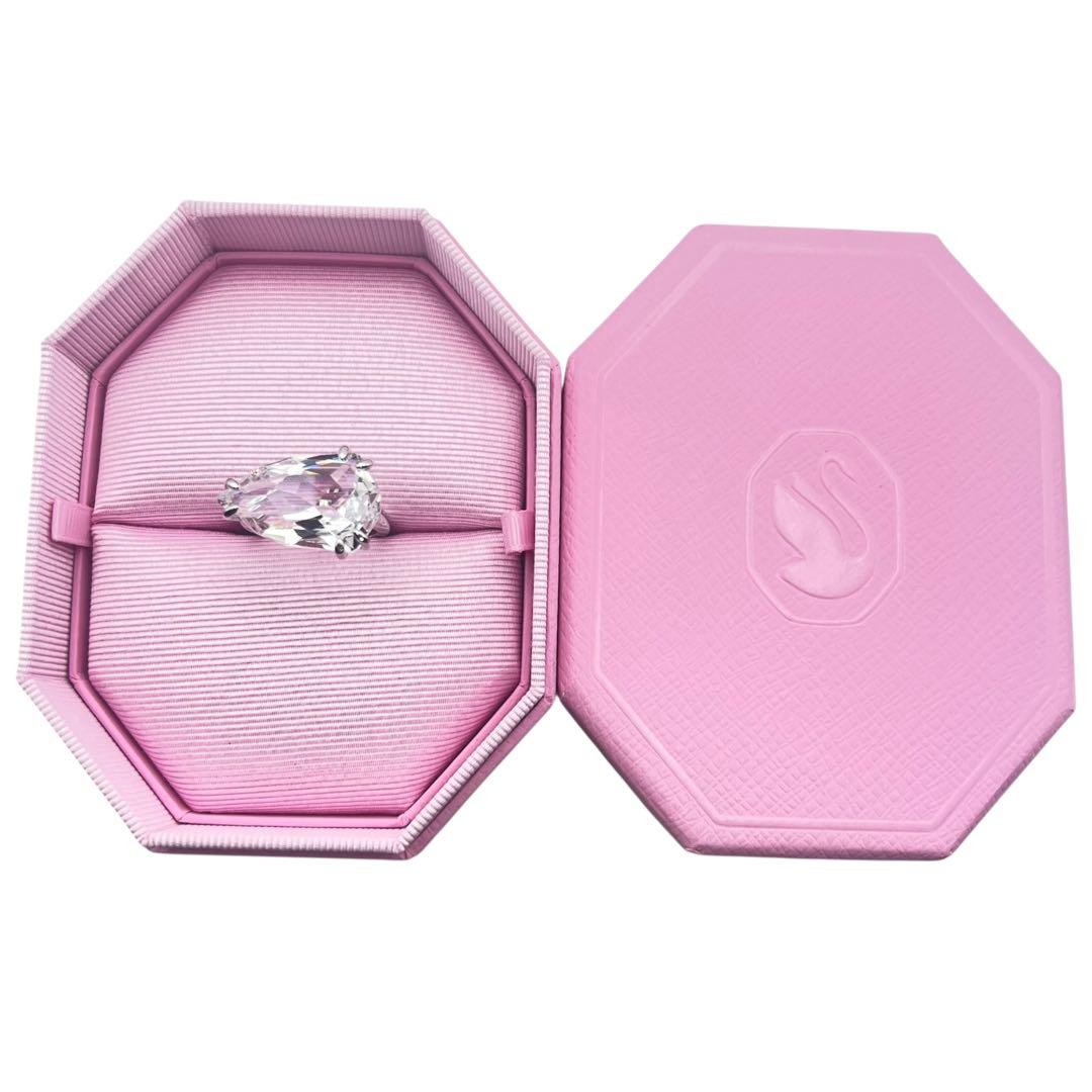 超美品✨スワロフスキー　クリスタル　ラージストーン　リング　指輪