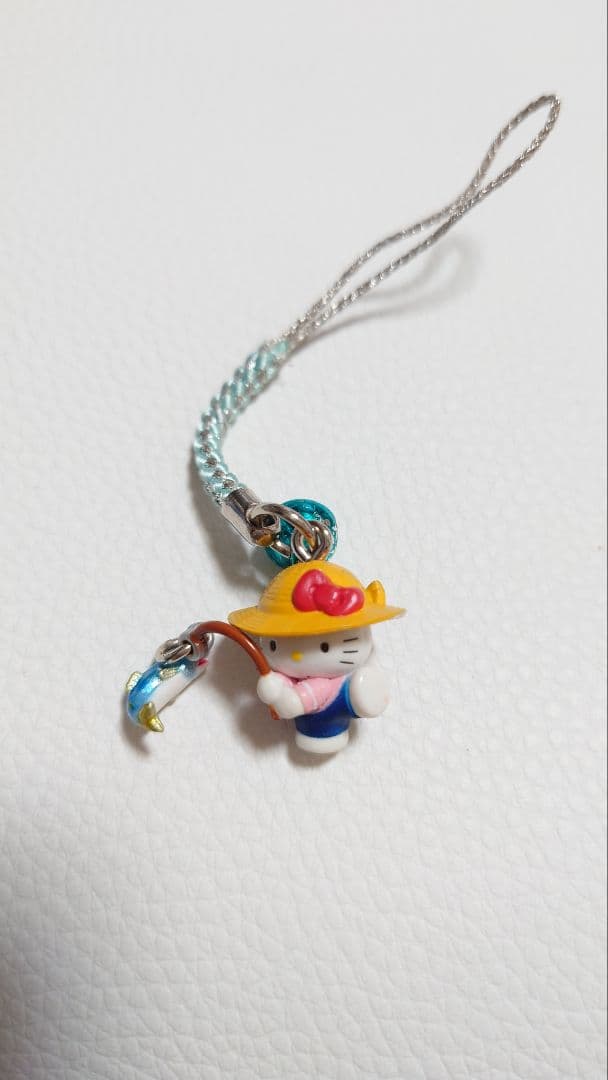 ご当地キティ☆ハローキティ☆夏休み☆絵日記 釣り2個セット☆根付け ストラップ