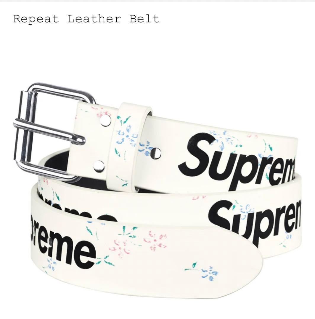 小物 Supreme Repeat Leather Belt \