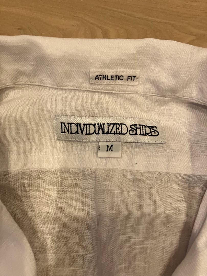 INDIVIDUALIZED SHIRTS M ホワイト 半袖シャツ
