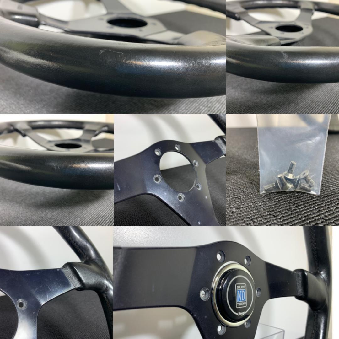 ナルディ ガラ3 レザーステアリング 36φ新品ホーンボタン・ネジ付