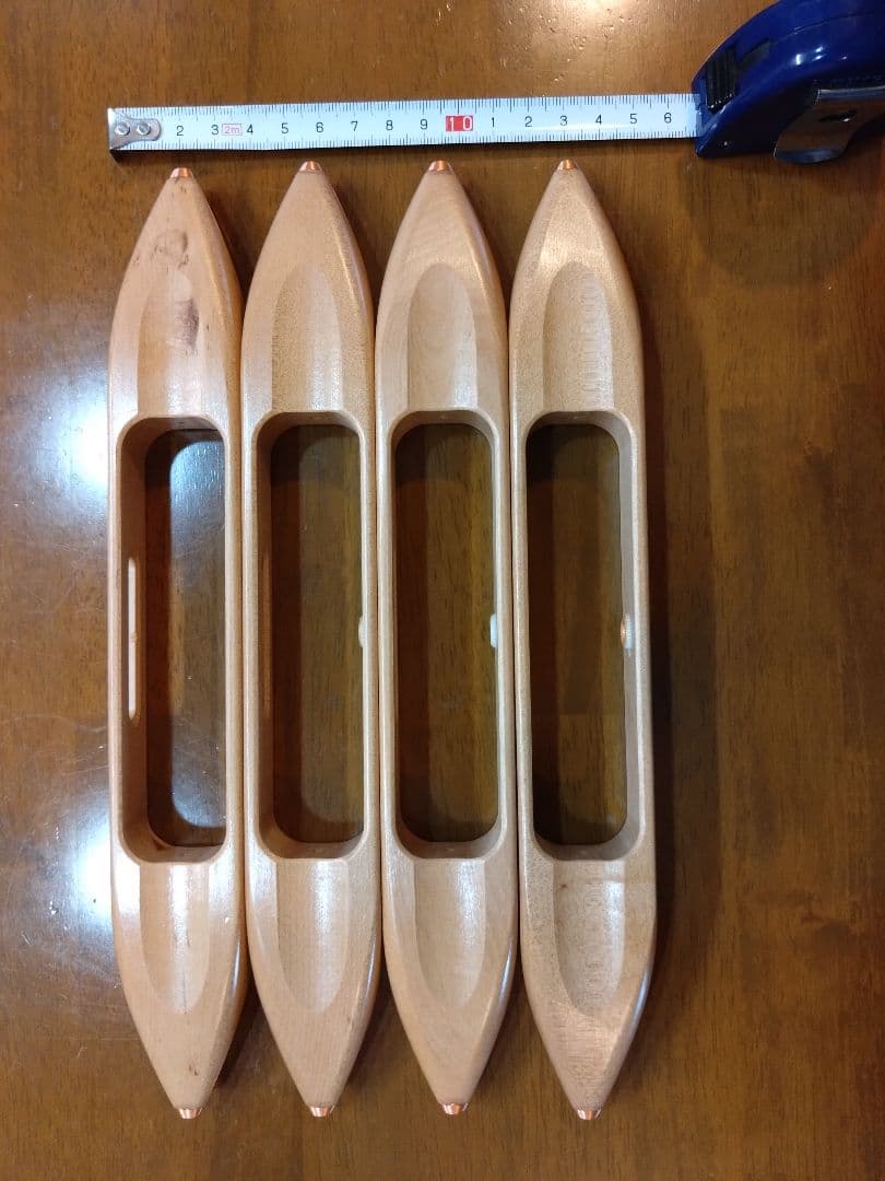 手織り杼（シャットル）4本