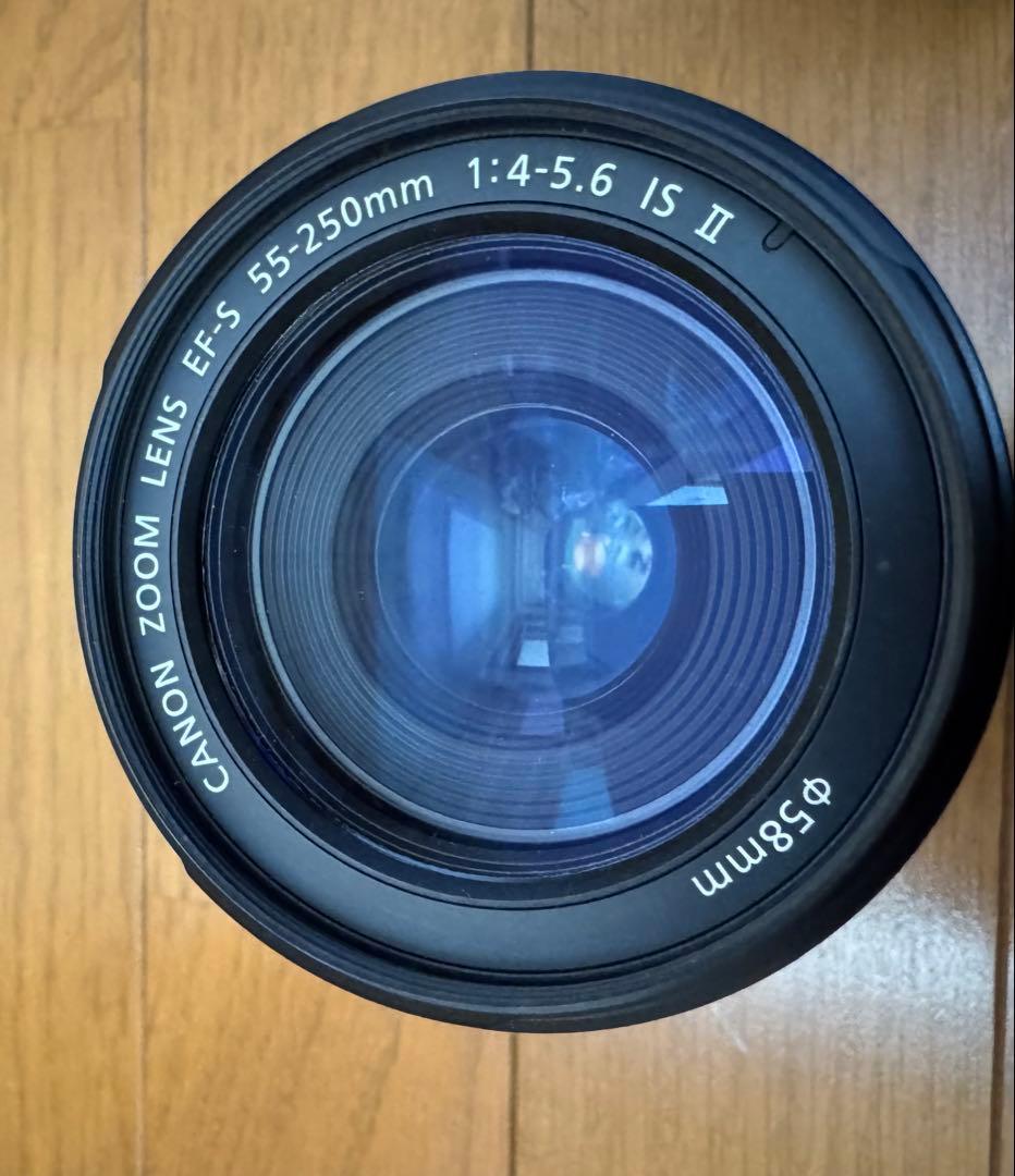 CANON EF-S 55-250mm F4-5.6 IS Ⅱフード付　説明書付