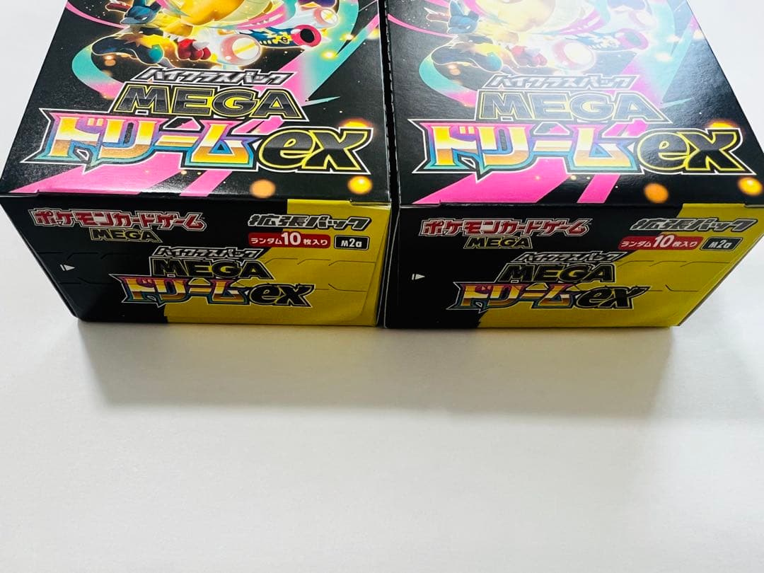 ポケモンカードゲーム MEGAドリームEX 2箱　シュリンクなし　ペリペリあり