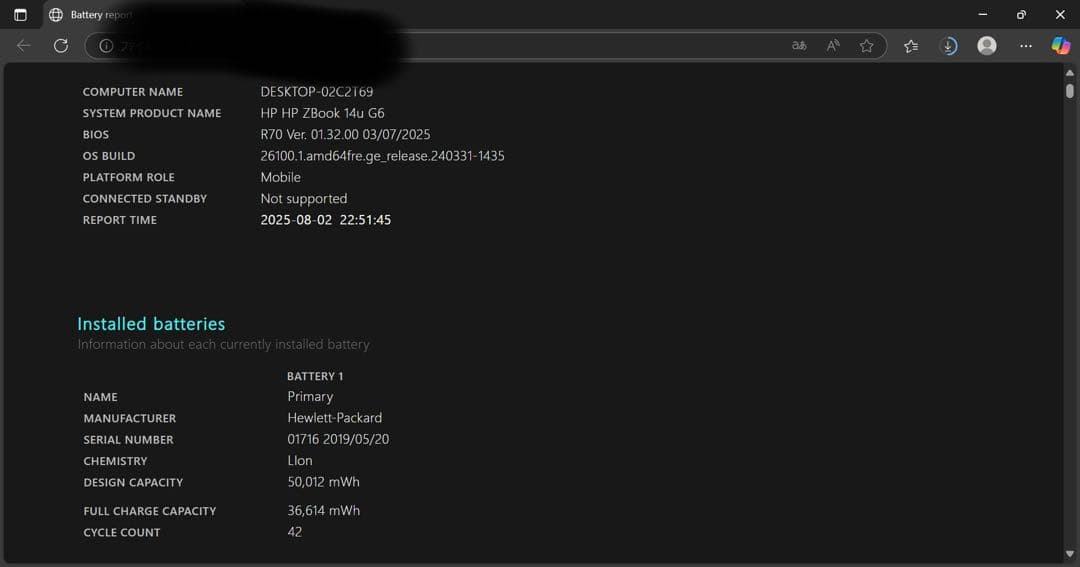 Windowsノート本体 HP Zbook 14u G6 Core i7 512GB 32GB