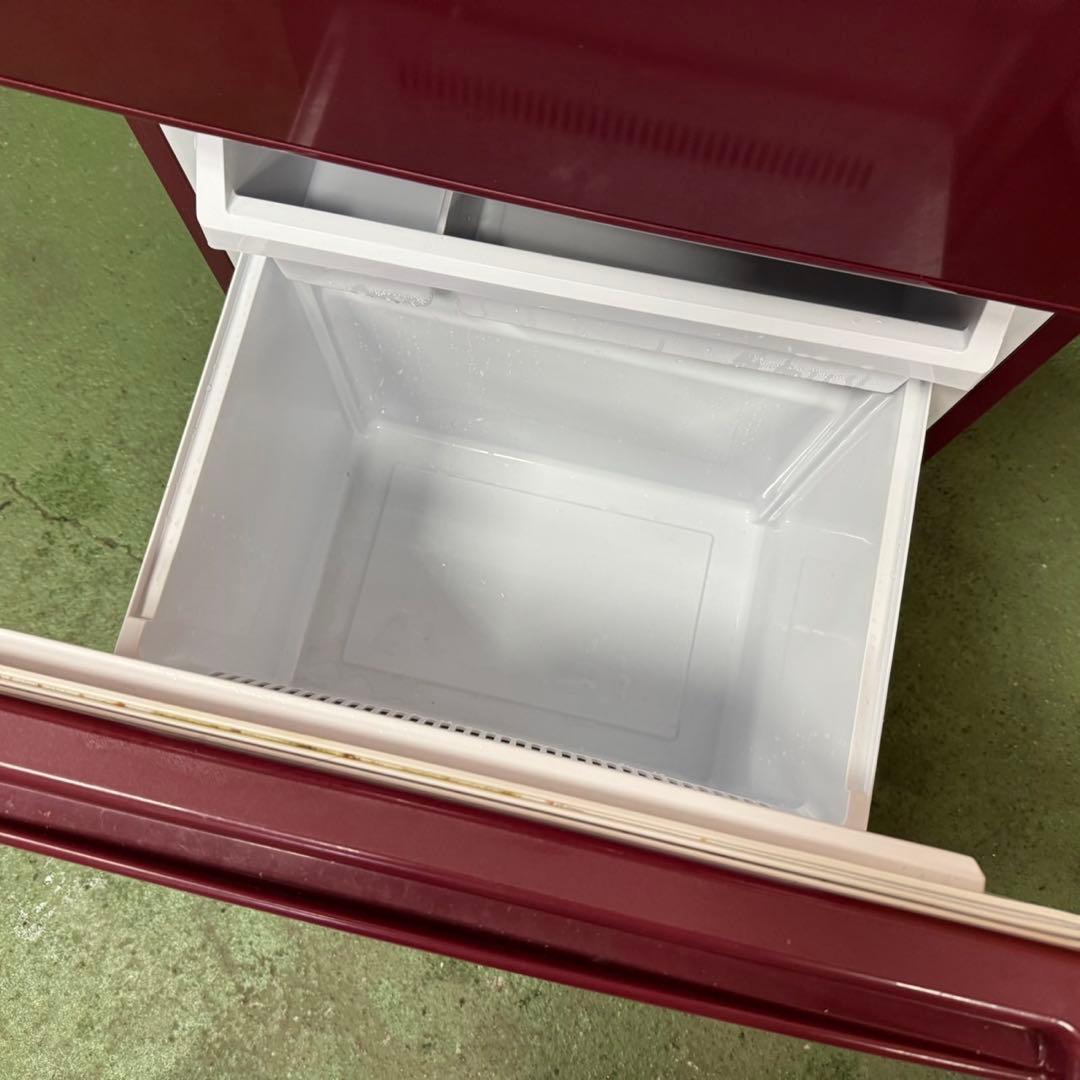 275 冷蔵庫　洗濯機　100L強　セット　小型　一人暮らし　レッド　赤色