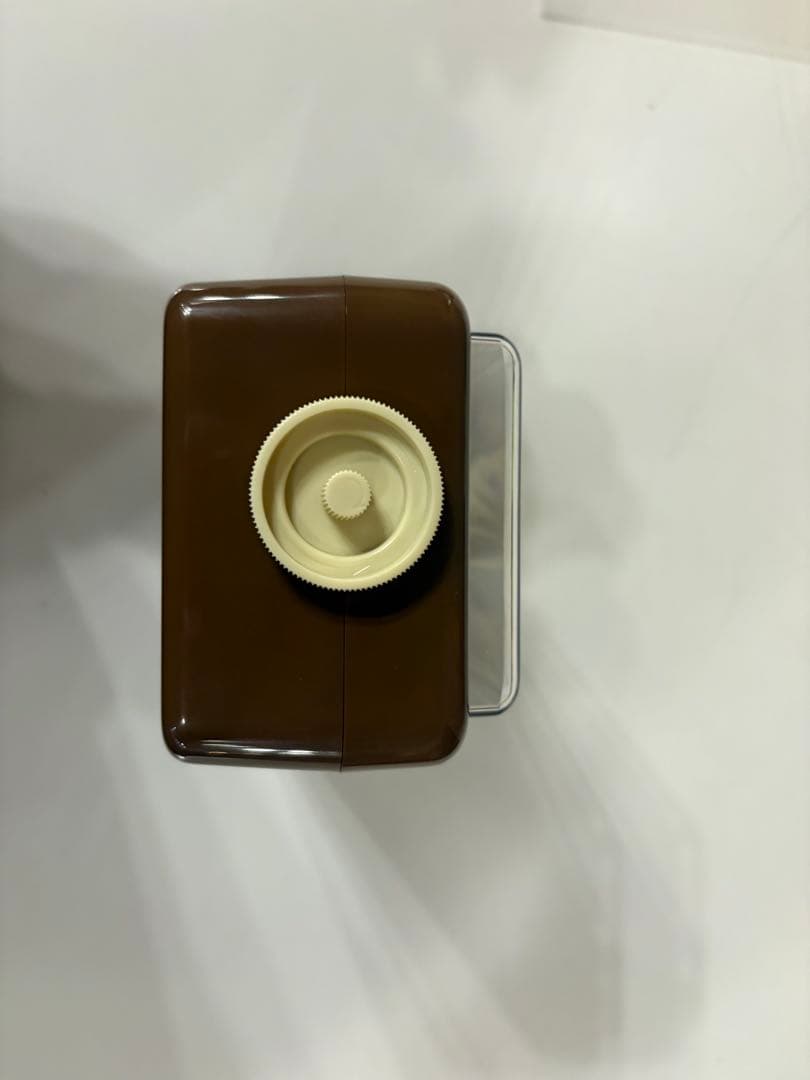 ★動作品★TWEMCO トゥエンコ パタパタ時計　AL-30 ブラウン 目覚時計