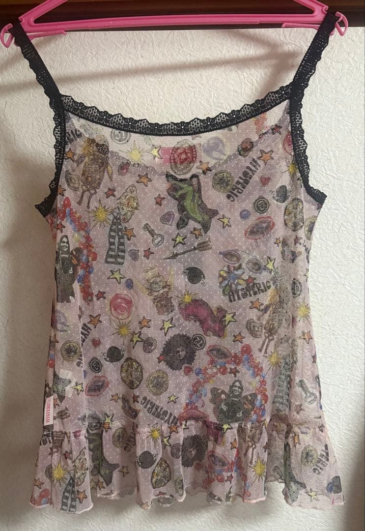 ヒステリックグラマー ヒスガール フリル キャミソール プリント 総柄 hys